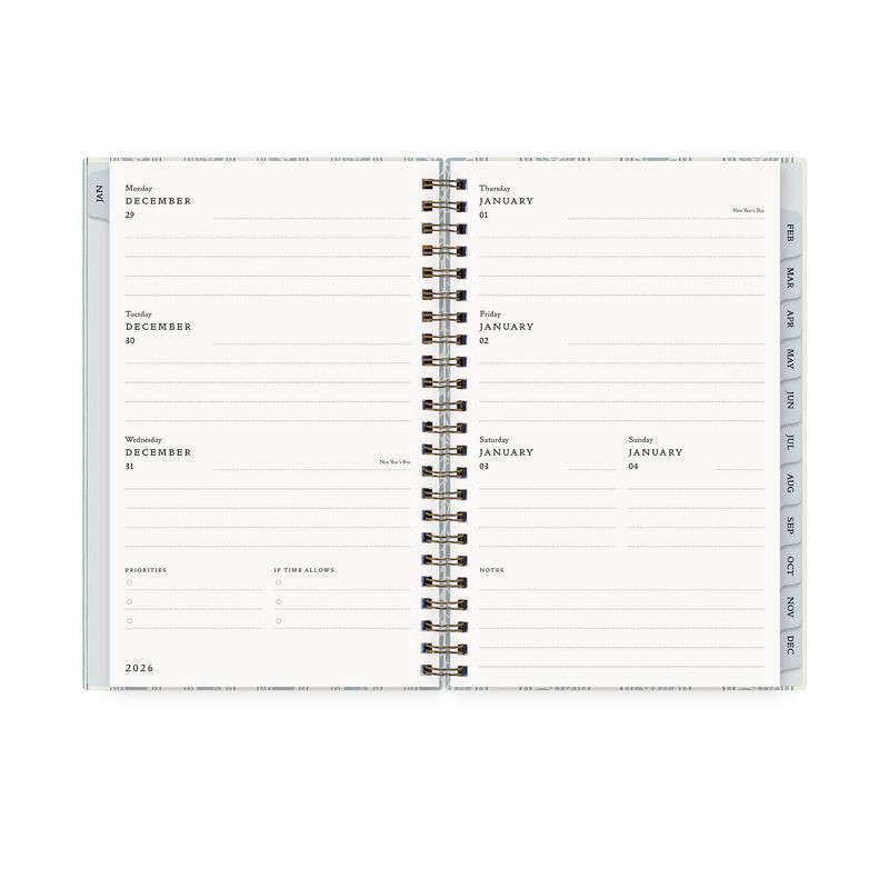 slide 5 of 12, Morris & Co. by Blue Sky 5"x8" 2026 Weekly/Monthly Wirebound Planner Hardcover Fruit Stripe Slate, 1 ct