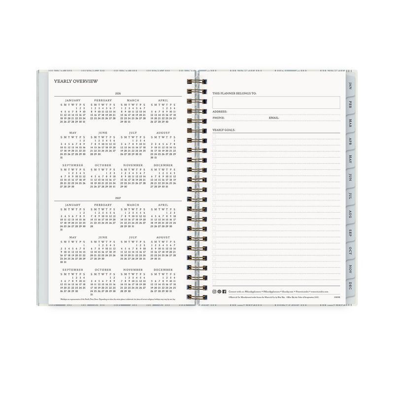slide 8 of 12, Morris & Co. by Blue Sky 5"x8" 2026 Weekly/Monthly Wirebound Planner Hardcover Fruit Stripe Slate, 1 ct
