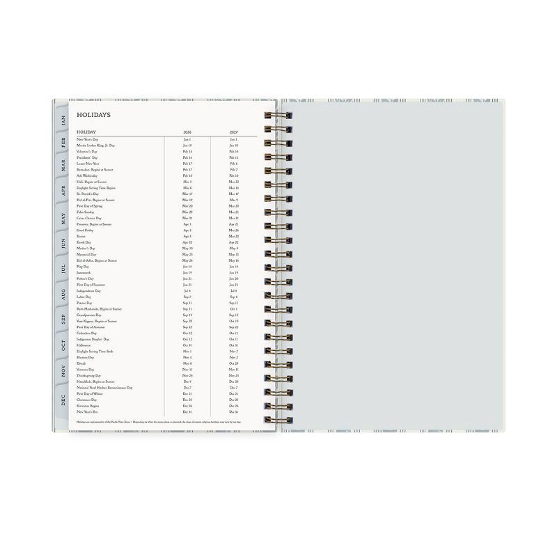 slide 11 of 12, Morris & Co. by Blue Sky 5"x8" 2026 Weekly/Monthly Wirebound Planner Hardcover Fruit Stripe Slate, 1 ct