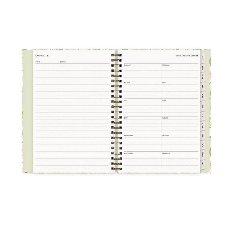slide 8 of 12, Morris & Co. by Blue Sky 6"x9" 2026 Weekly/Monthly Concealed Wirebound Planner Hardcover Leicester Floral, 1 ct