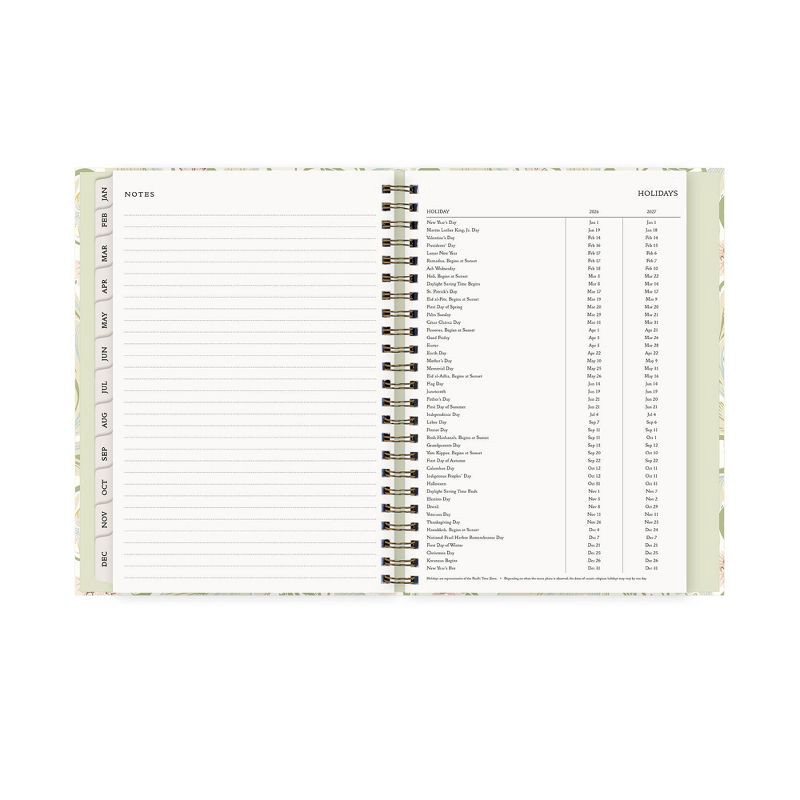 slide 10 of 12, Morris & Co. by Blue Sky 6"x9" 2026 Weekly/Monthly Concealed Wirebound Planner Hardcover Leicester Floral, 1 ct