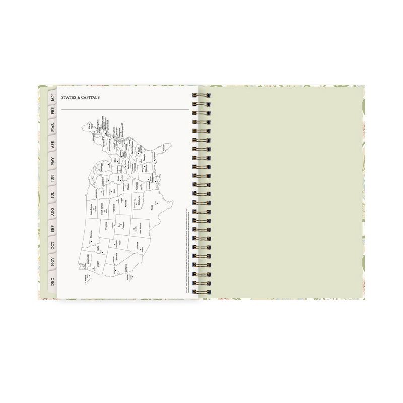 slide 11 of 12, Morris & Co. by Blue Sky 6"x9" 2026 Weekly/Monthly Concealed Wirebound Planner Hardcover Leicester Floral, 1 ct