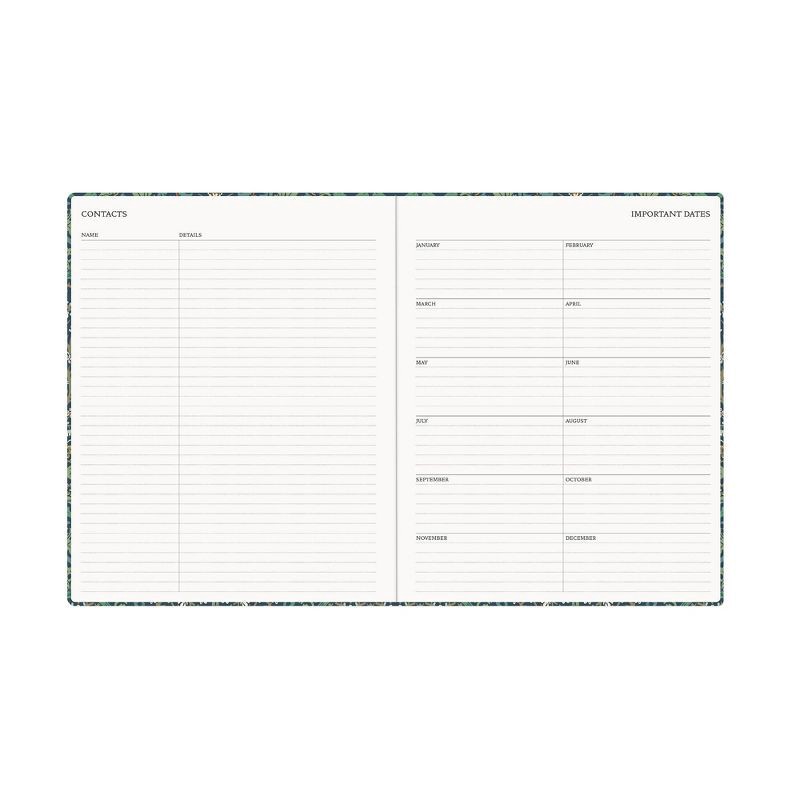 slide 8 of 11, Morris & Co. by Blue Sky 8"x10" 2026 Weekly/Monthly Bookbound Planner Hardcover Blackthorn Floral, 1 ct