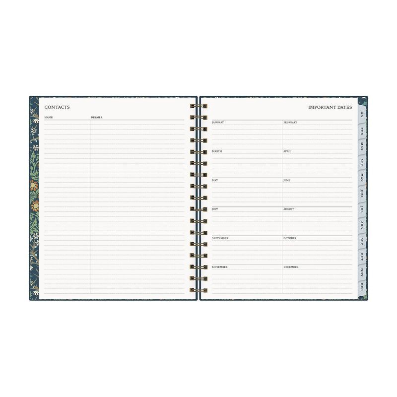 slide 9 of 12, Morris & Co. by Blue Sky 7"x9" 2026 Weekly/Monthly Wirebound Planner Hardcover Inky Fingers Bookcloth, 1 ct