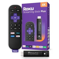 Roku Streaming Stick Plus 2025 4K and HDR Streaming Device with Voice Remote - Free and Live TV Access: Wi-Fi Connectivity, HDMI Compatibility