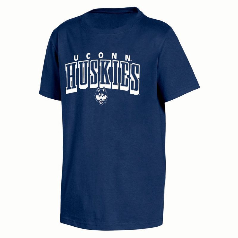 slide 1 of 3, NCAA UConn Huskies Boys' Core T-Shirt - L, 1 ct