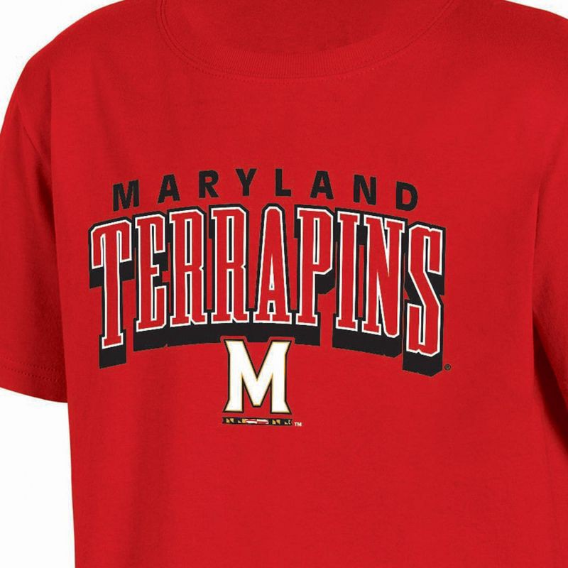 slide 3 of 3, NCAA Maryland Terrapins Boys' Core T-Shirt - M: Cotton, Crew Neck, 1 ct