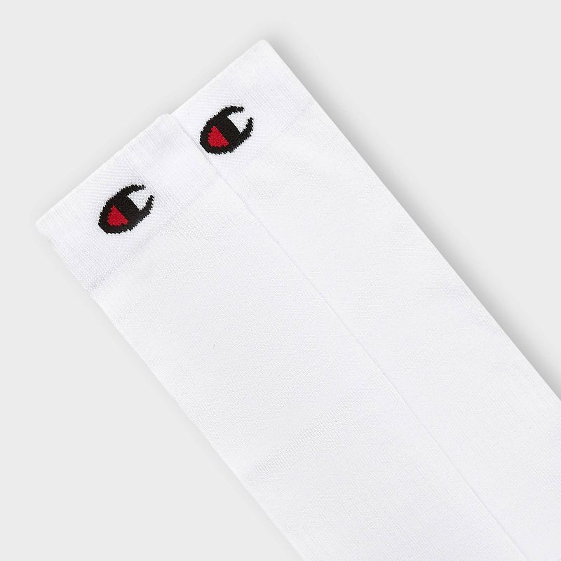 slide 3 of 4, Champion All Sport Performance Over the Calf Socks 2pk - White S, 2 ct