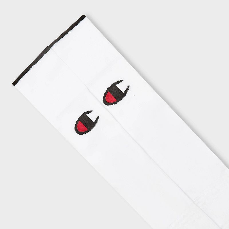 slide 4 of 4, Champion Performance Soccer Socks 2pk - White L, 2 ct