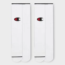 Champion Performance Soccer Socks 2pk - White L