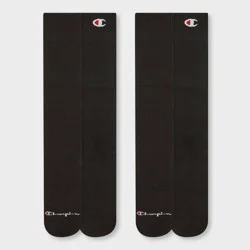 Champion All Sport Performance Over the Calf Socks 2pk - Black S