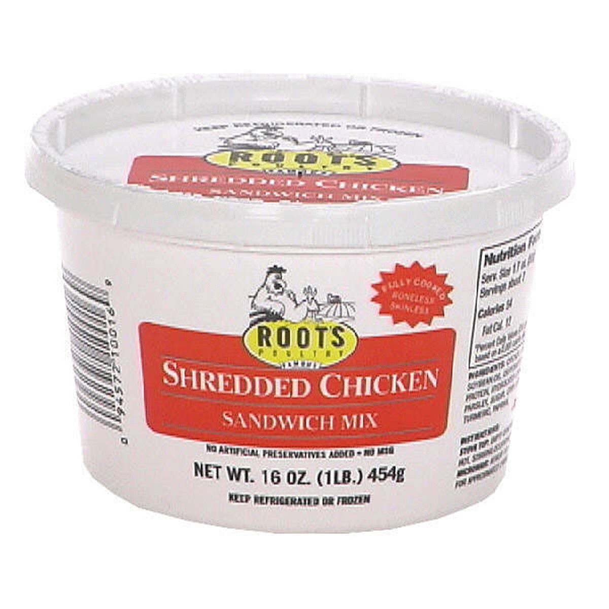 slide 1 of 1, Root's Shredded Chicken Sandwich Mix, 16 oz