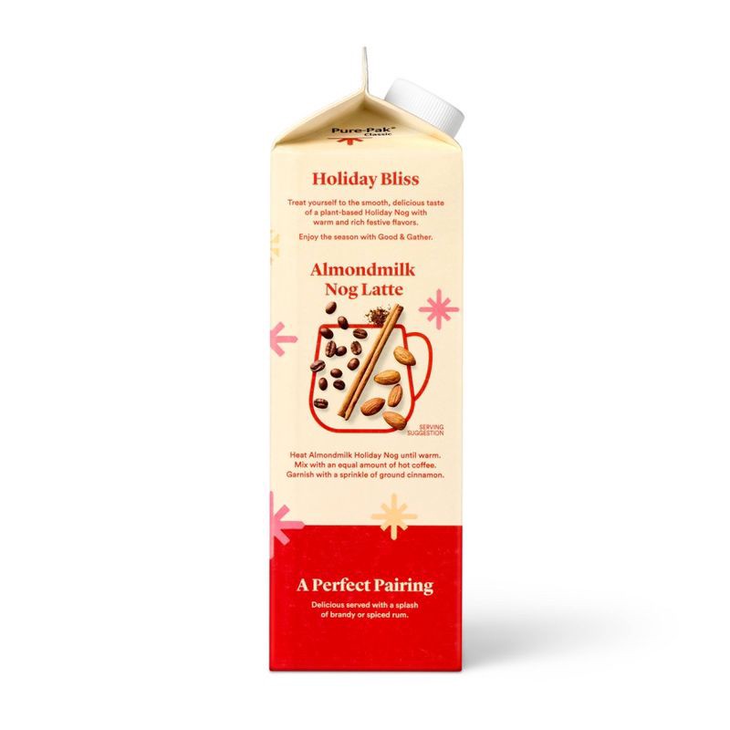 slide 3 of 5, Almond Eggnog - 32 fl oz - Good & Gather™, 32 fl oz
