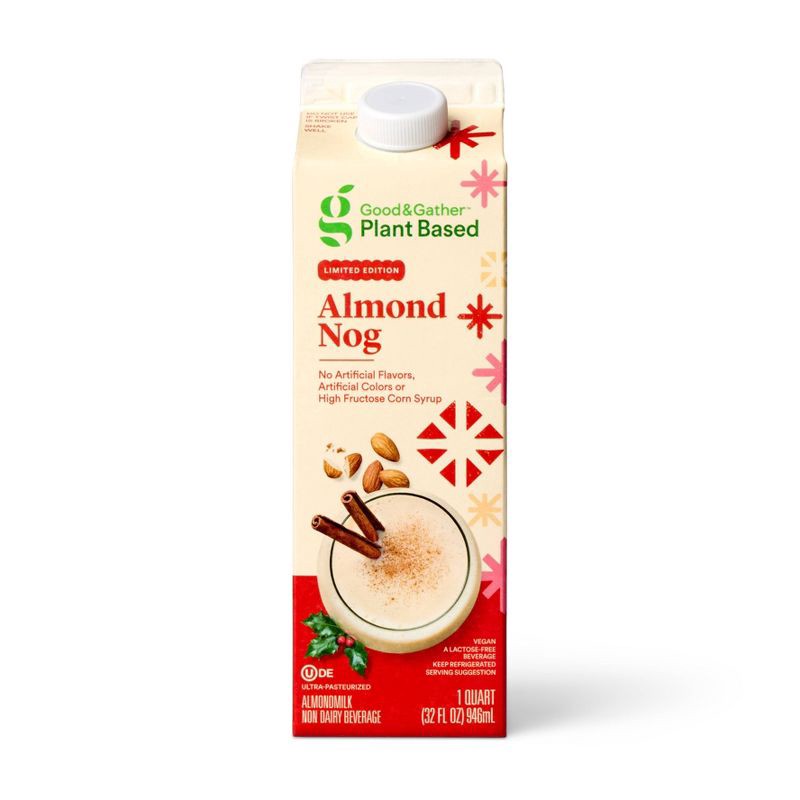 slide 1 of 5, Almond Eggnog - 32 fl oz - Good & Gather™, 32 fl oz