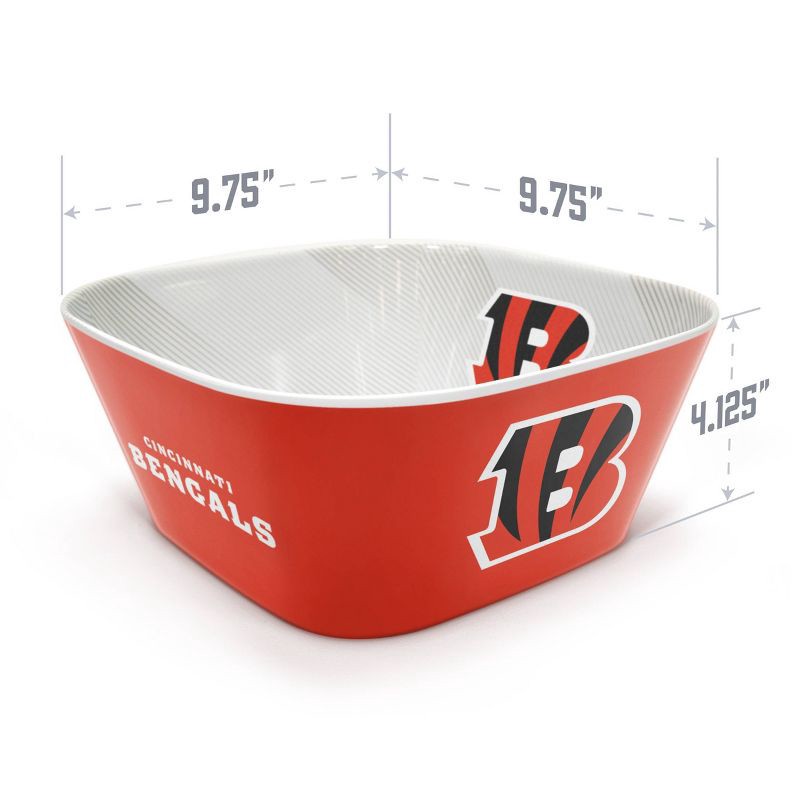 slide 4 of 6, NFL Cincinnati Bengals Large Party Bowl, 1 ct