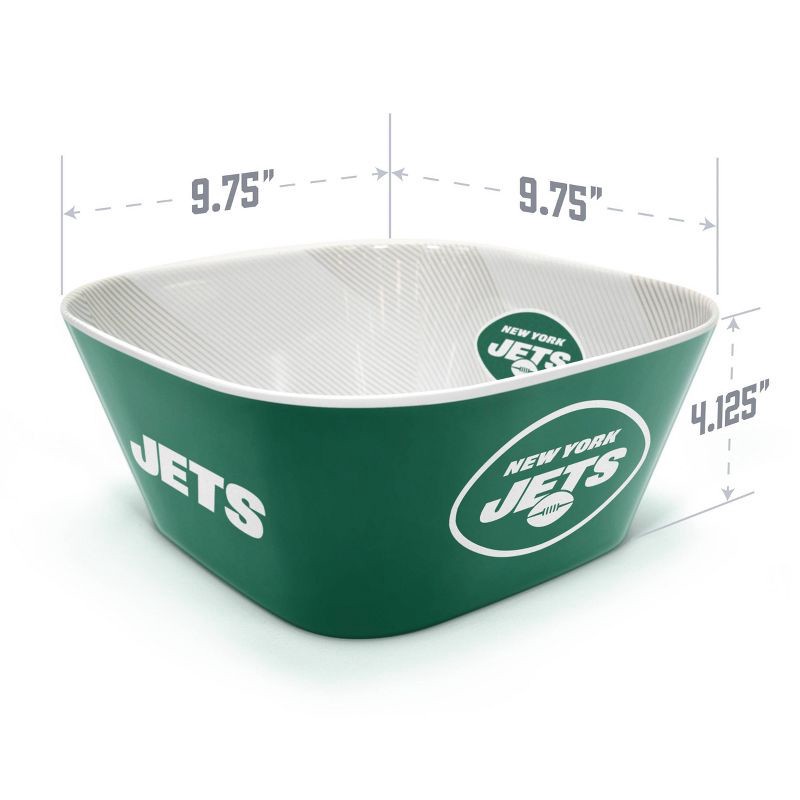 slide 4 of 6, NFL New York Jets Large Party Bowl, 1 ct