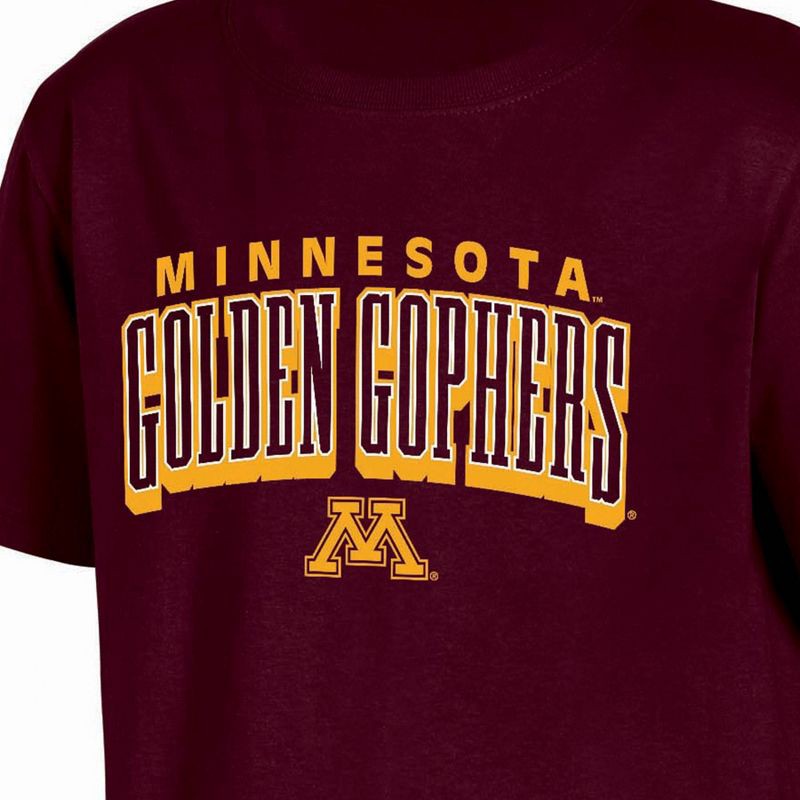 slide 3 of 3, NCAA Minnesota Golden Gophers Boys' Core T-Shirt - M: Cotton Crew Neck, Short Sleeve, 1 ct