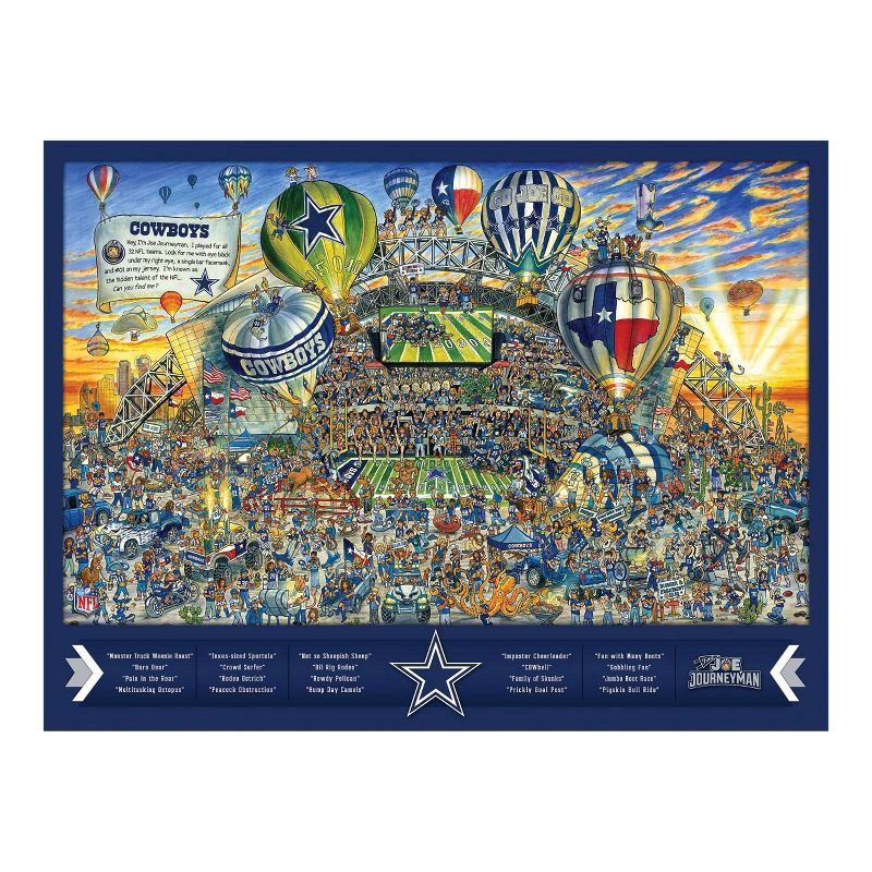 slide 4 of 4, NFL Dallas Cowboys Joe Journeyman Seek and Find Puzzle - 500pc, 500 ct