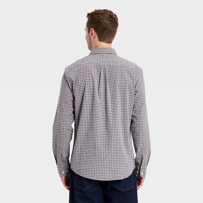 slide 2 of 3, Men's Long Sleeve Poplin Shirt - Goodfellow & Co™ - Gray XL, 1 ct