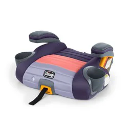 Chicco GoFit ClearTex Plus Backless Booster Car Seat - Sunset: 5.5 lbs, Forward Facing 40-110 lbs, Shoulder Belt Guide
