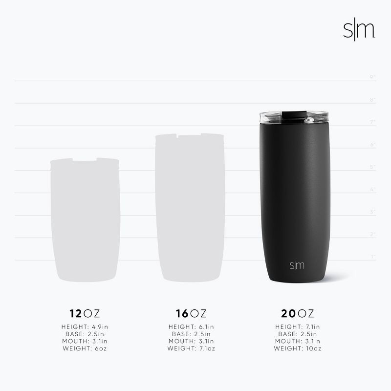 slide 3 of 3, NFL Cincinnati Bengals Simple Modern Stainless Steel Voyager Travel Mug - 20oz, 20 oz