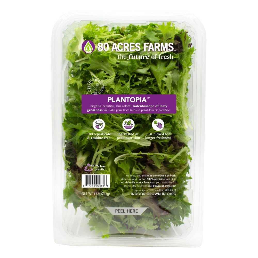 slide 1 of 3, 80 Acres Farms Plantopia Crisp Spring Mix Salad Blend, 9 oz