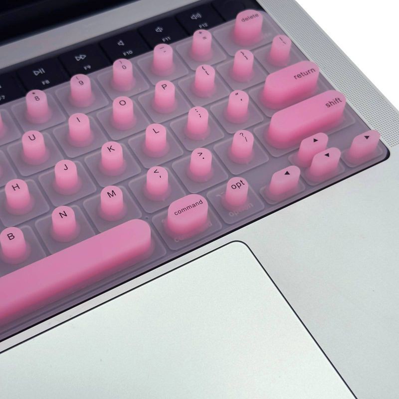 slide 5 of 8, tippy type Keyboard Cover for Mac - Cotton Candy Pink, 1 ct