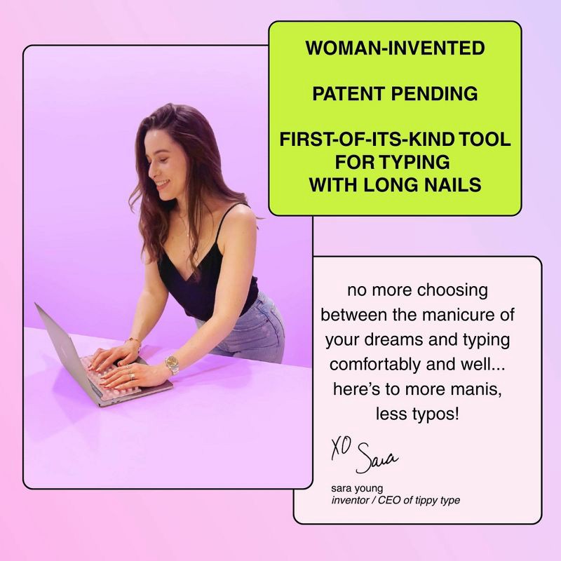 slide 7 of 8, tippy type Keyboard Cover for Mac - Cotton Candy Pink, 1 ct