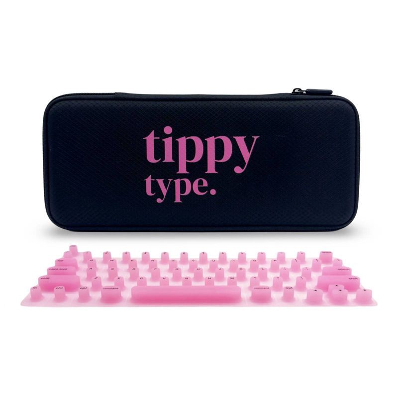 slide 1 of 8, tippy type Keyboard Cover for Mac - Cotton Candy Pink, 1 ct