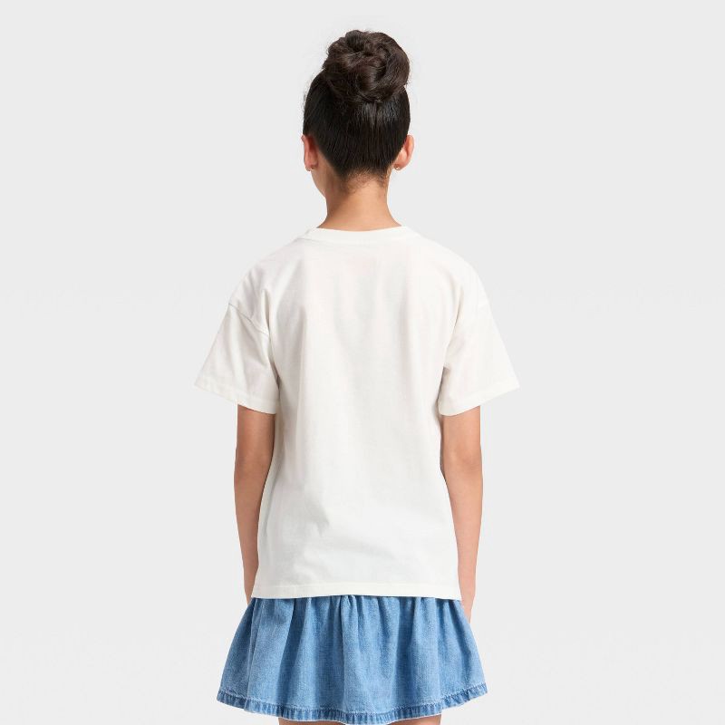 slide 2 of 3, Girls' Short Sleeve Oversized Gummy Bears Graphic T-Shirt - Cat & Jack™ Cream XL, 1 ct