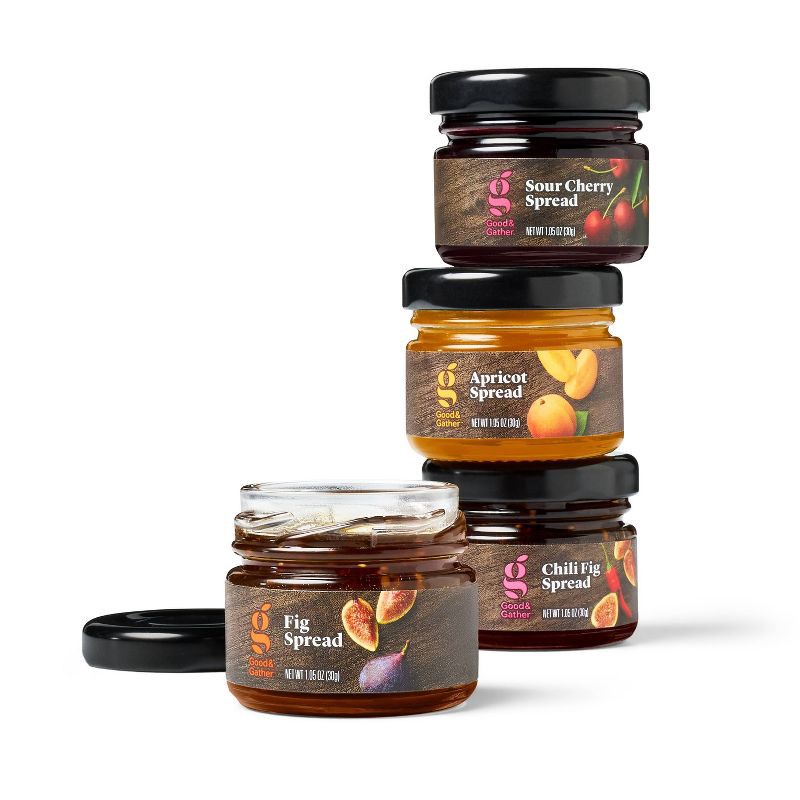 slide 3 of 4, Charcuterie Mini Spread Gift Set 4.2oz/4ct - Good & Gather™, 4.2 oz, 4 ct