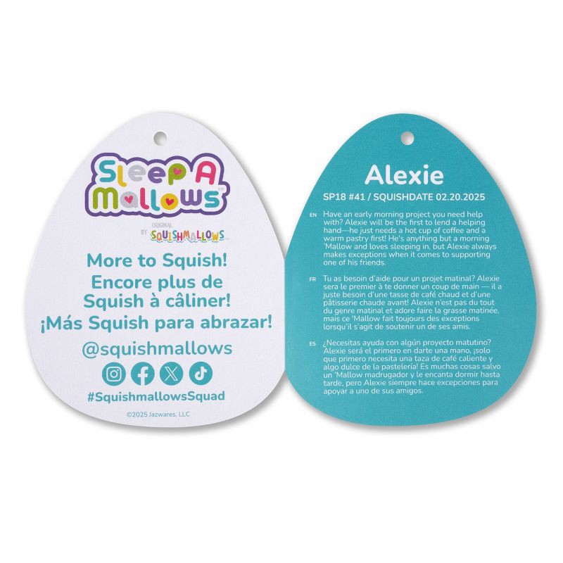 slide 12 of 12, 18" Alexie Purple and Black Cow with Gold Horns Squishmallows Plush, 1 ct