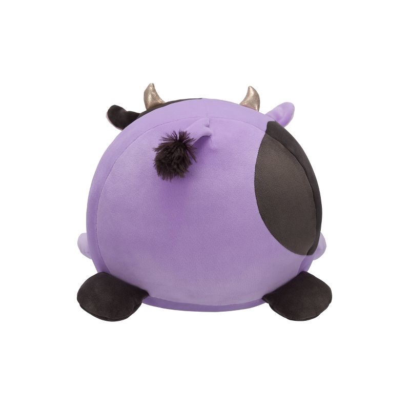 slide 10 of 12, 18" Alexie Purple and Black Cow with Gold Horns Squishmallows Plush, 1 ct