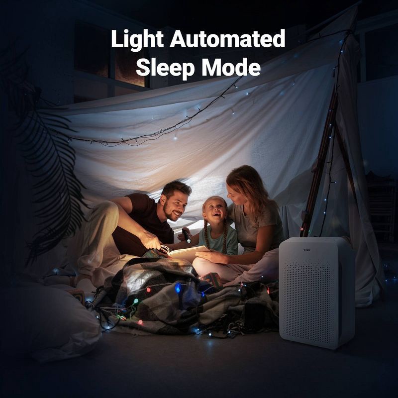 slide 5 of 6, WINIX C545 Air Purifier for Home Large Room up to1742 sq ft with Air Quality Monitor True HEPA Carbon Filter, 1742 sq ft