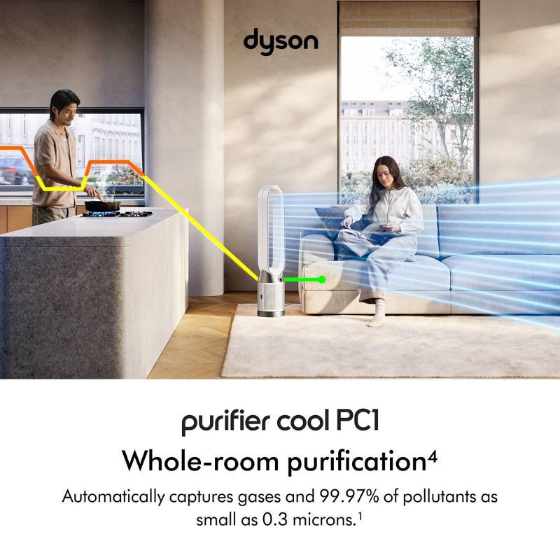 slide 2 of 7, Dyson Air Purifier Cool PC1 White, 1 ct