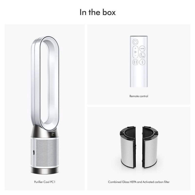 slide 5 of 7, Dyson Air Purifier Cool PC1 White, 1 ct