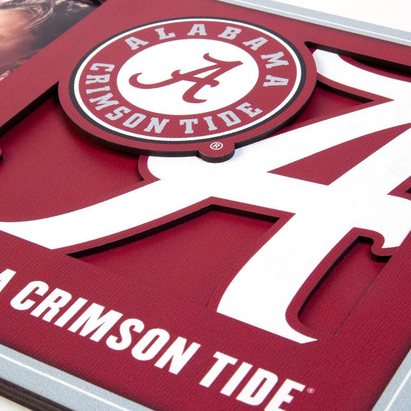 slide 3 of 4, NCAA Alabama Crimson Tide Logo 4" x 6" Picture Frame: MDF Rectangle Tabletop Display, 1 ct
