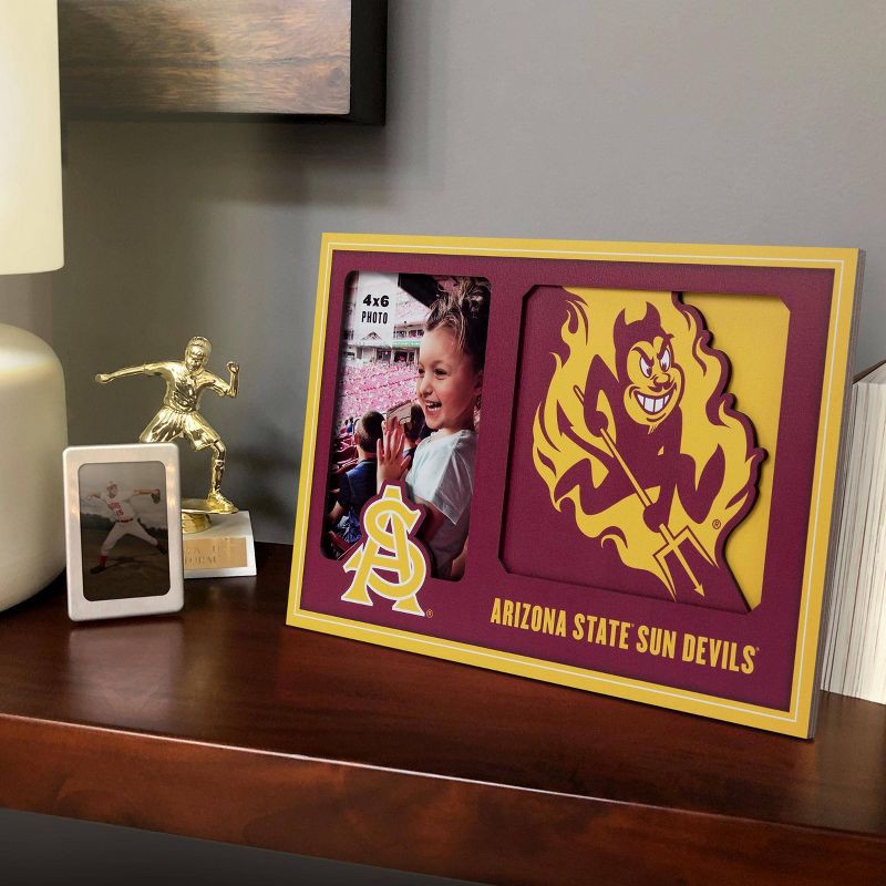 slide 2 of 4, NCAA Arizona State Sun Devils Logo 4"x6" Picture Frame, 1 ct