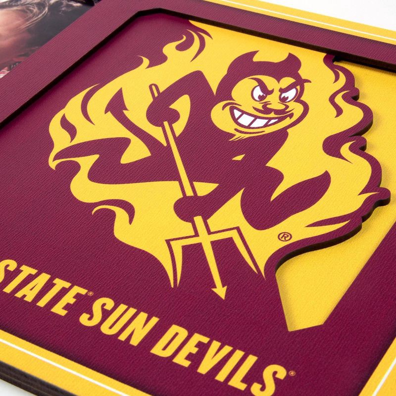 slide 3 of 4, NCAA Arizona State Sun Devils Logo 4"x6" Picture Frame, 1 ct