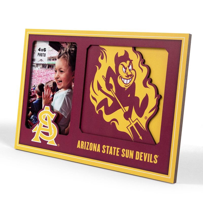 slide 1 of 4, NCAA Arizona State Sun Devils Logo 4"x6" Picture Frame, 1 ct