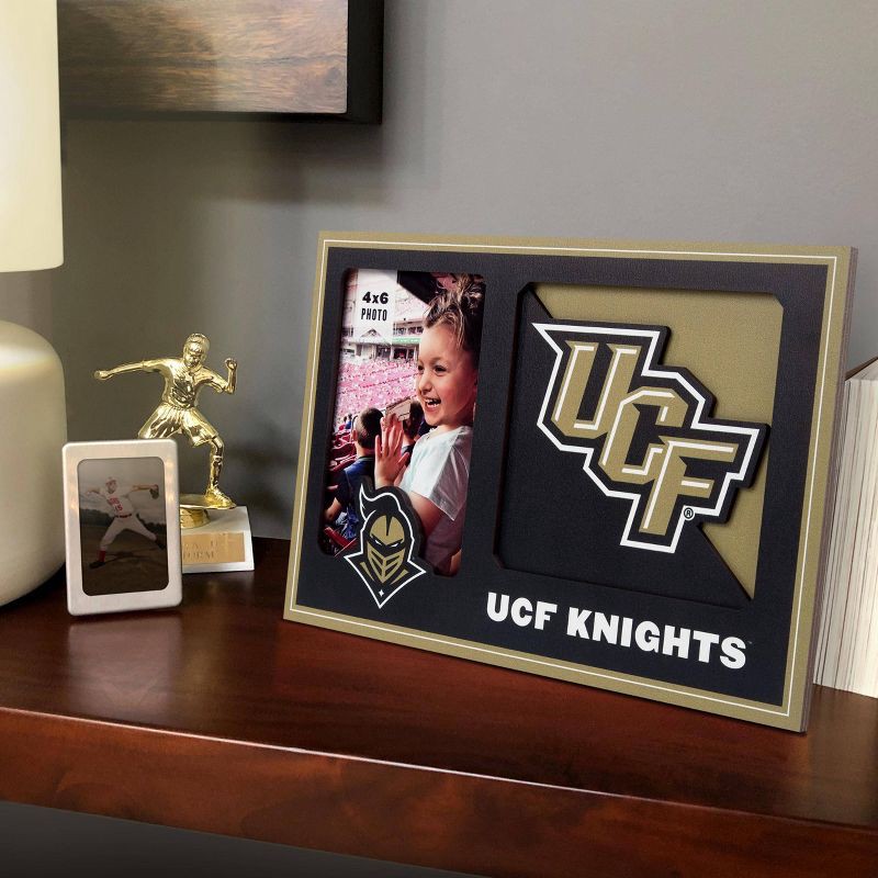 slide 2 of 4, NCAA UCF Knights Logo 4" x 6" Picture Frame: MDF Rectangle Tabletop Display, 1 ct