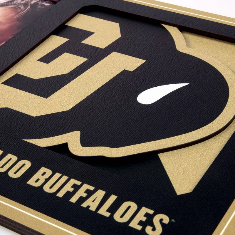 slide 3 of 4, NCAA Colorado Buffaloes Logo 4" x 6" Picture Frame: MDF Tabletop Display, 1 ct