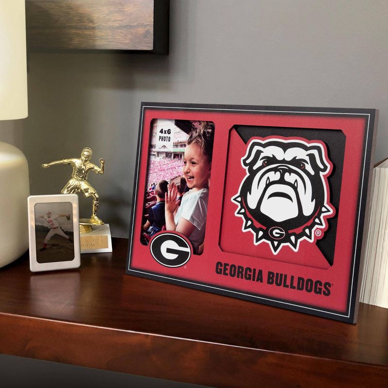 slide 2 of 4, NCAA Georgia Bulldogs Logo 4"x6" Picture Frame, 1 ct