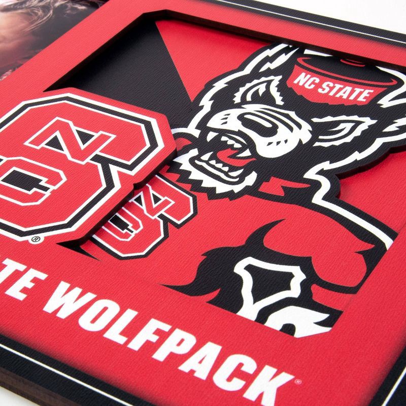 slide 3 of 4, NCAA NC State Wolfpack Logo 4" x 6" Picture Frame: MDF Tabletop Rectangle Frame, 1 ct