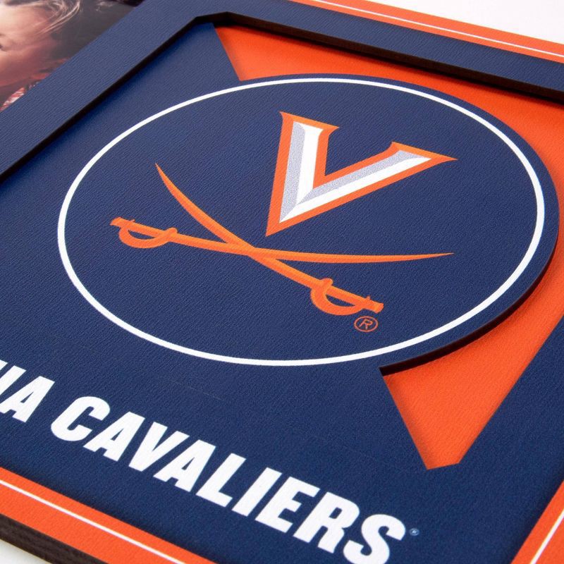 slide 2 of 4, NCAA Virginia Cavaliers Logo 4" x 6" Picture Frame: MDF Tabletop Display, 1 ct