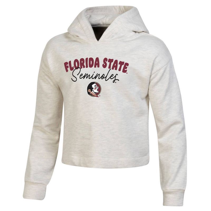 slide 1 of 3, NCAA Florida State Seminoles Girls' Hooded Sweatshirt - S, 1 ct