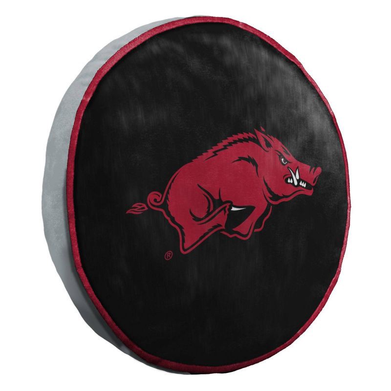 slide 1 of 5, NCAA Arkansas Razorbacks 15" Circular Cloud Pillow, 1 ct