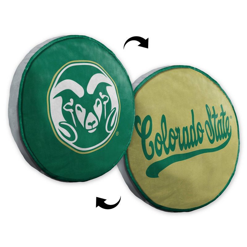 slide 4 of 5, NCAA Colorado State Rams 15" Circular Cloud Pillow, 1 ct