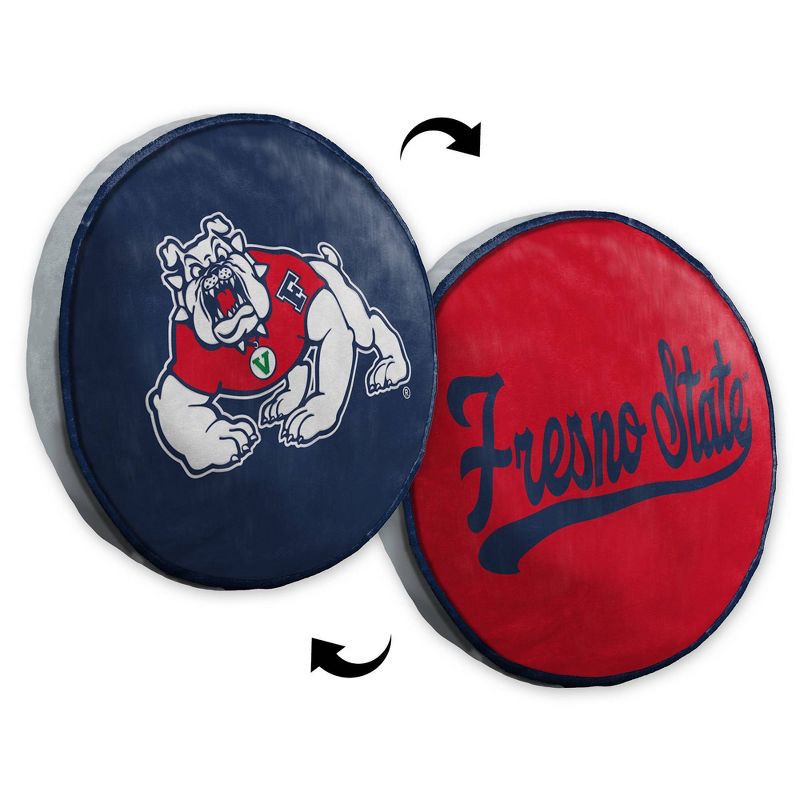slide 4 of 5, NCAA Fresno State Bulldogs 15" Circular Cloud Pillow, 1 ct