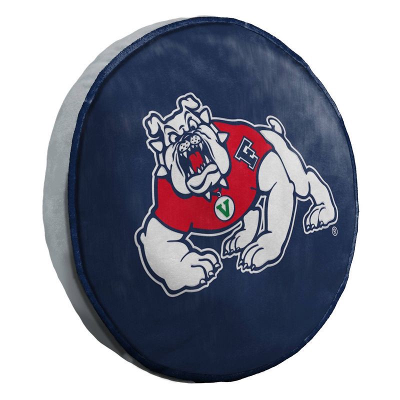 slide 1 of 5, NCAA Fresno State Bulldogs 15" Circular Cloud Pillow, 1 ct